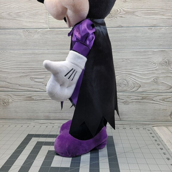 Disney Minnie Mouse Greeter Halloween Plush Standing Doll Vampire Witch‎ Costume - Picture 9 of 16